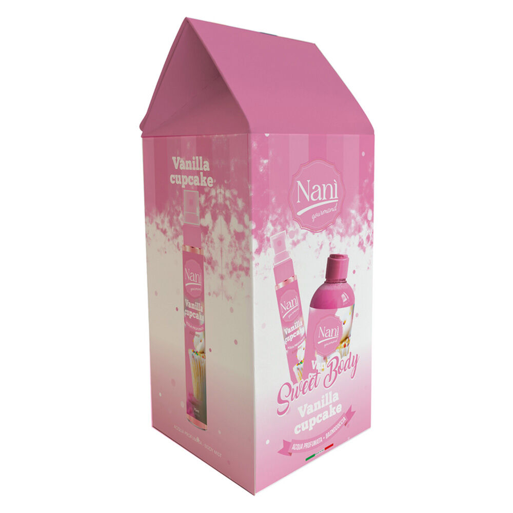 Nani' Vanilla Cupcake Acqua Profumata 75 ml + Bagnodoccia 300 ml - -