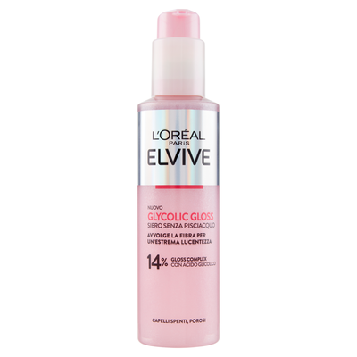 L'Or&eacute;al Paris Elvive Glycolic Gloss Siero Senza Risciacquo con Acido Glicolico 150 ml