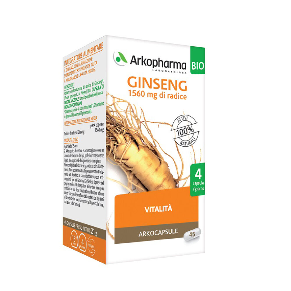 Arkopharma Ginseng Bio 45 Capsule, , large