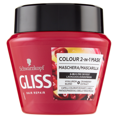 Gliss Hair Repair Colour 2-in-1 Mask Maschera Colour Perfector 300 ml