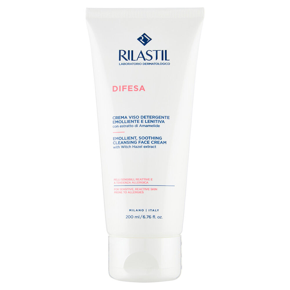 Rilastil Difesa Crema Viso Detergente Emolliente Lenitiva 200 ml, , large