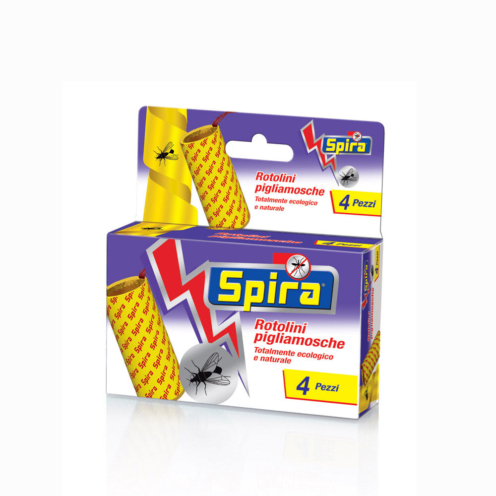 Spira Rotolini Pigliamosche 4 Pezzi, , large