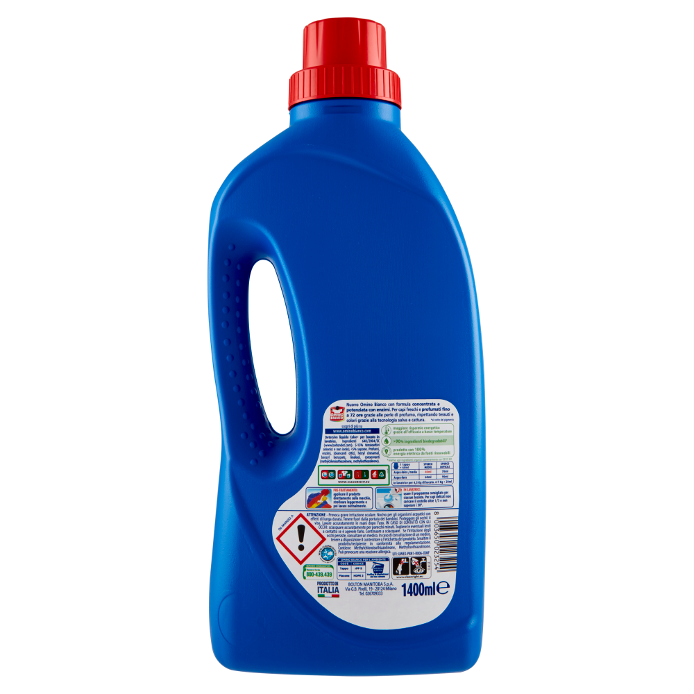 Omino Bianco Detersivo Lavatrice Liquido Color+ 35 Lavaggi 1400 ml, , large