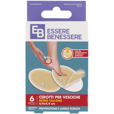 Essere Benessere Cerotti Vesciche Ovali 6,9x4,4cm 6pz
