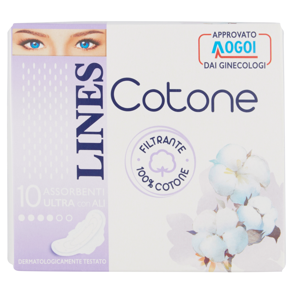 Lines Cotone Ultra Ali 10 Assorbenti - -