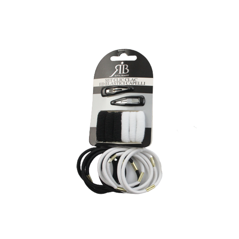 Royal Beauty Set Accessori Capelli Assortiti Neri 18 pz, , large