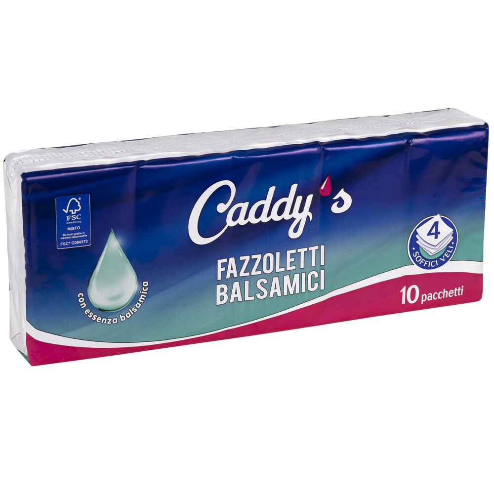 Caddy's Fazzoletti Balsamici 10 Pezzi, , large