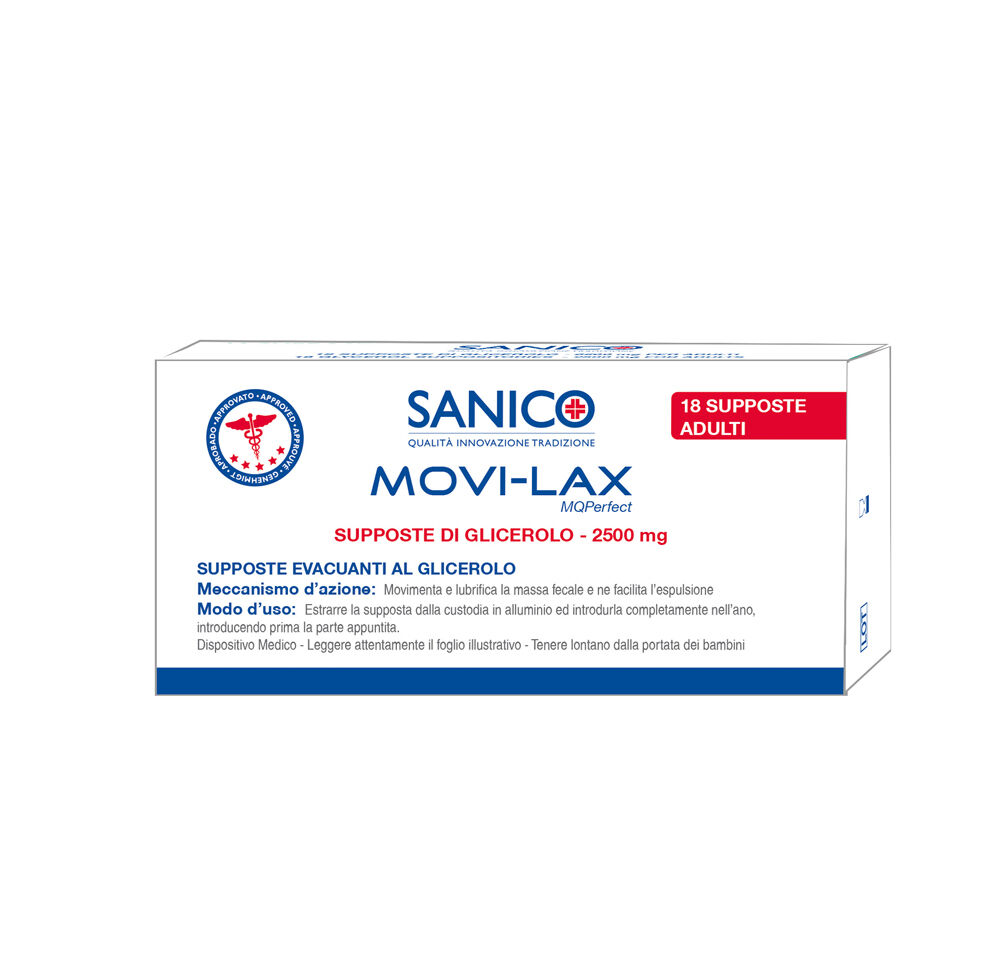 Sanico Movi-Lax Supposte Glicerolo 18 Pezzi - -