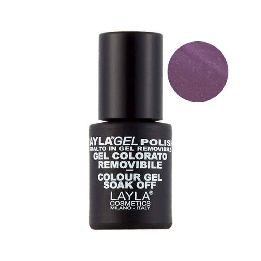 Layla Cosmetics, Smalto Colorato In Gel, Lavander, 10 Ml, 1