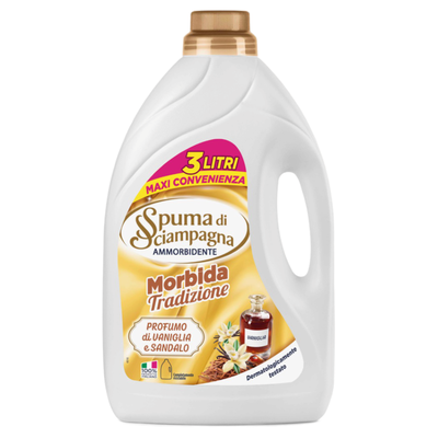 Spuma di Sciampagna Ammorbidente Vaniglia e Sandalo 3L