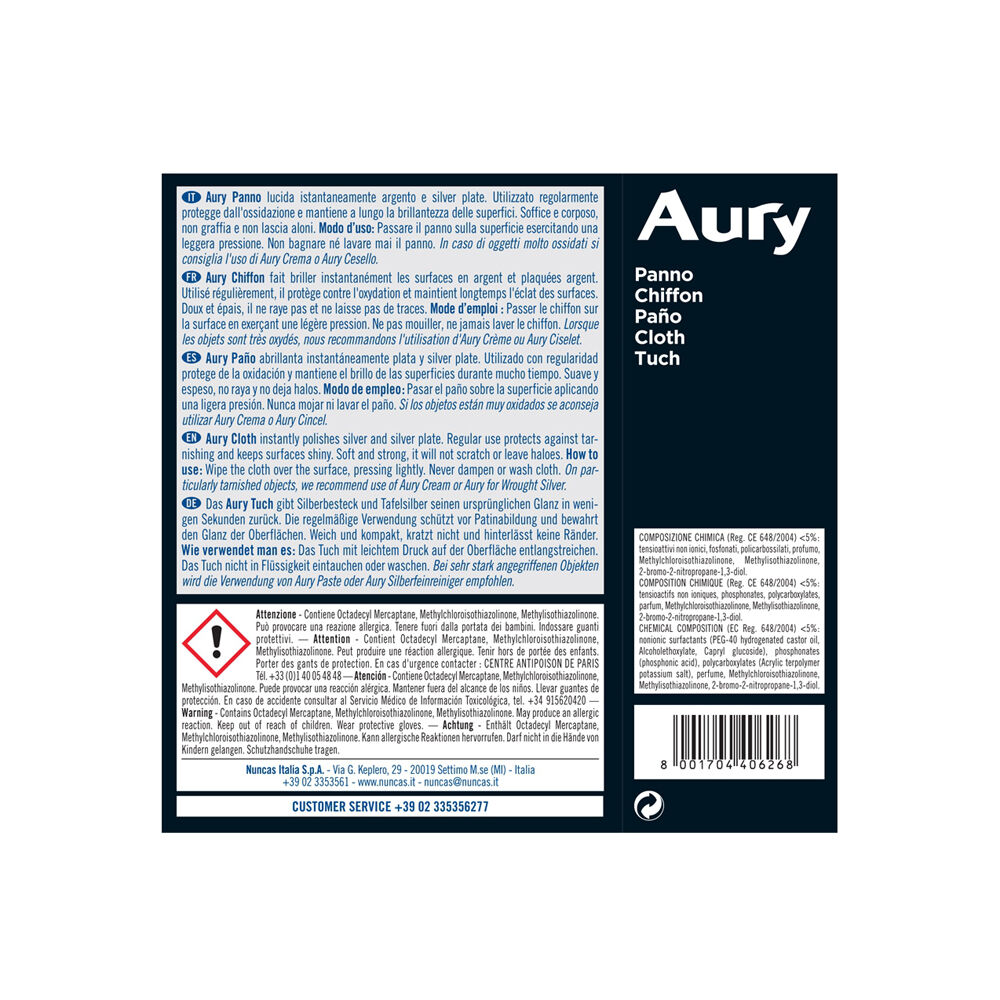 Nuncas Aury Panno per Argento, , large