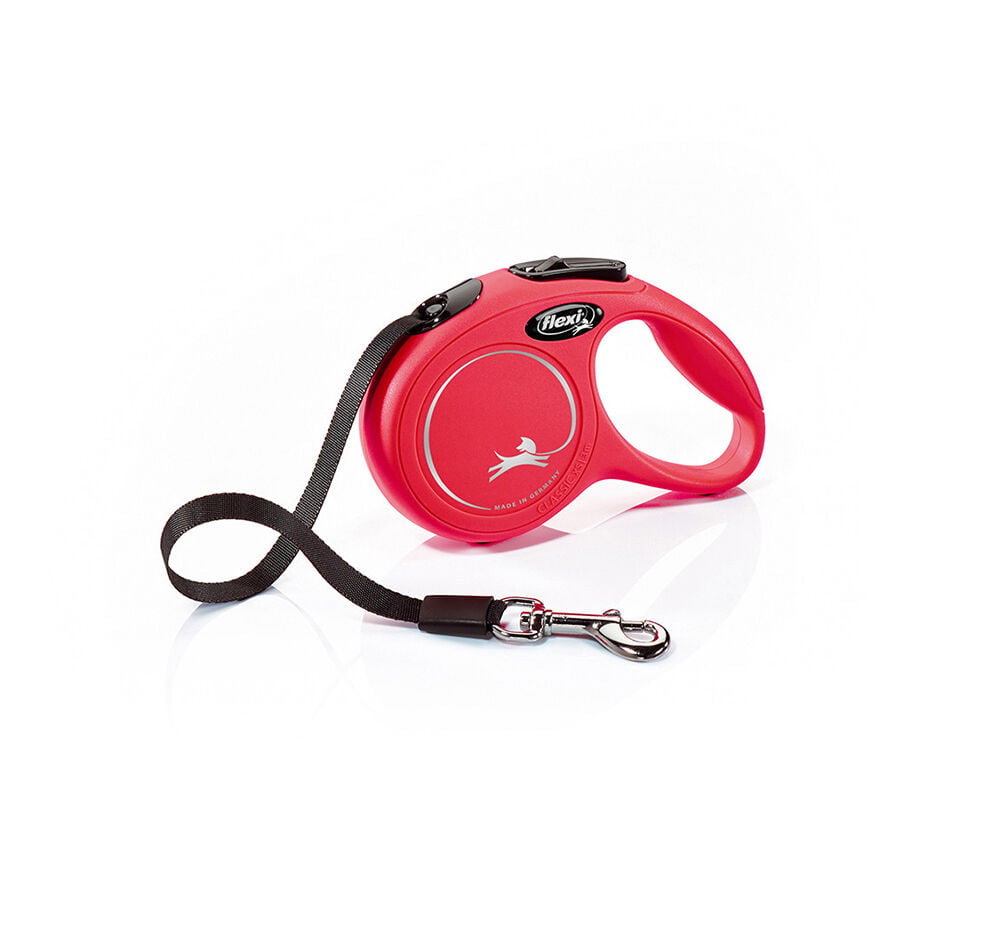 Flexi Guinzaglio New Classic Mini 3 mt Corda Rosso - -