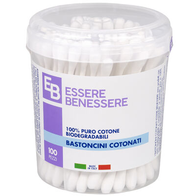 Essere Benessere Bastoncini Cotonati 100 Pezzi