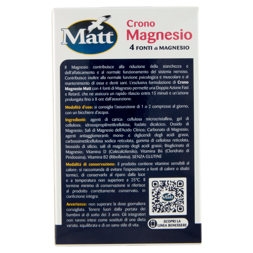 Matt Benessere Crono Magnesio 30 compresse, , large