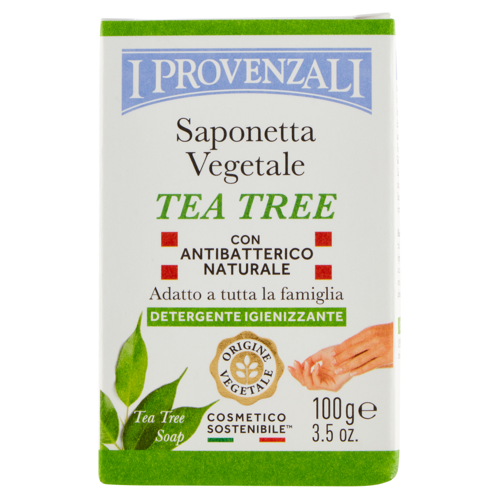 I Provenzali Saponetta Vegetale Tea Tree 100 g, , large