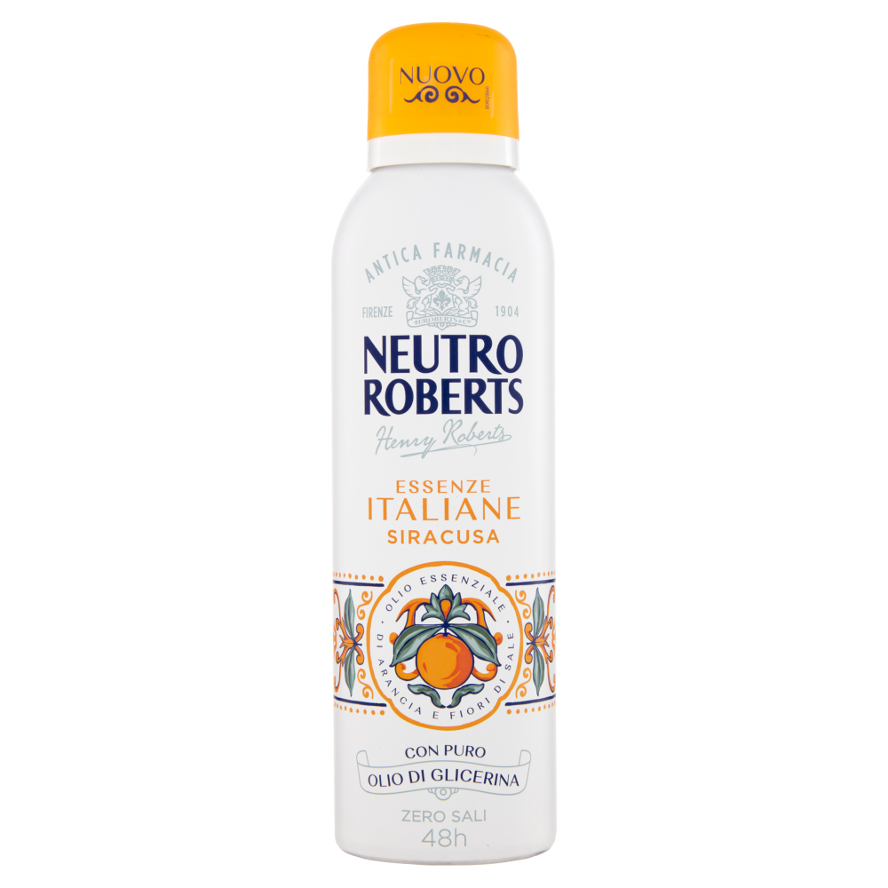Neutro Roberts Essenze Italiane Siracusa Olio Essenziale di Arancia e Fiori di Sale 200 ml - -