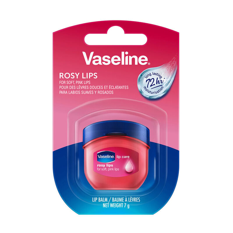 Unilever Rosa Vaseline Lip Care Rosy Lips, Balsamo Per Labbra, 7 G - Immagine 2