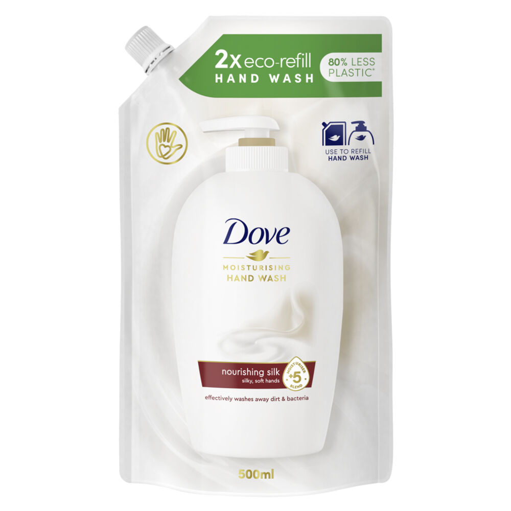Dove Pouch Sapone Liquido Seta 500 ml - -