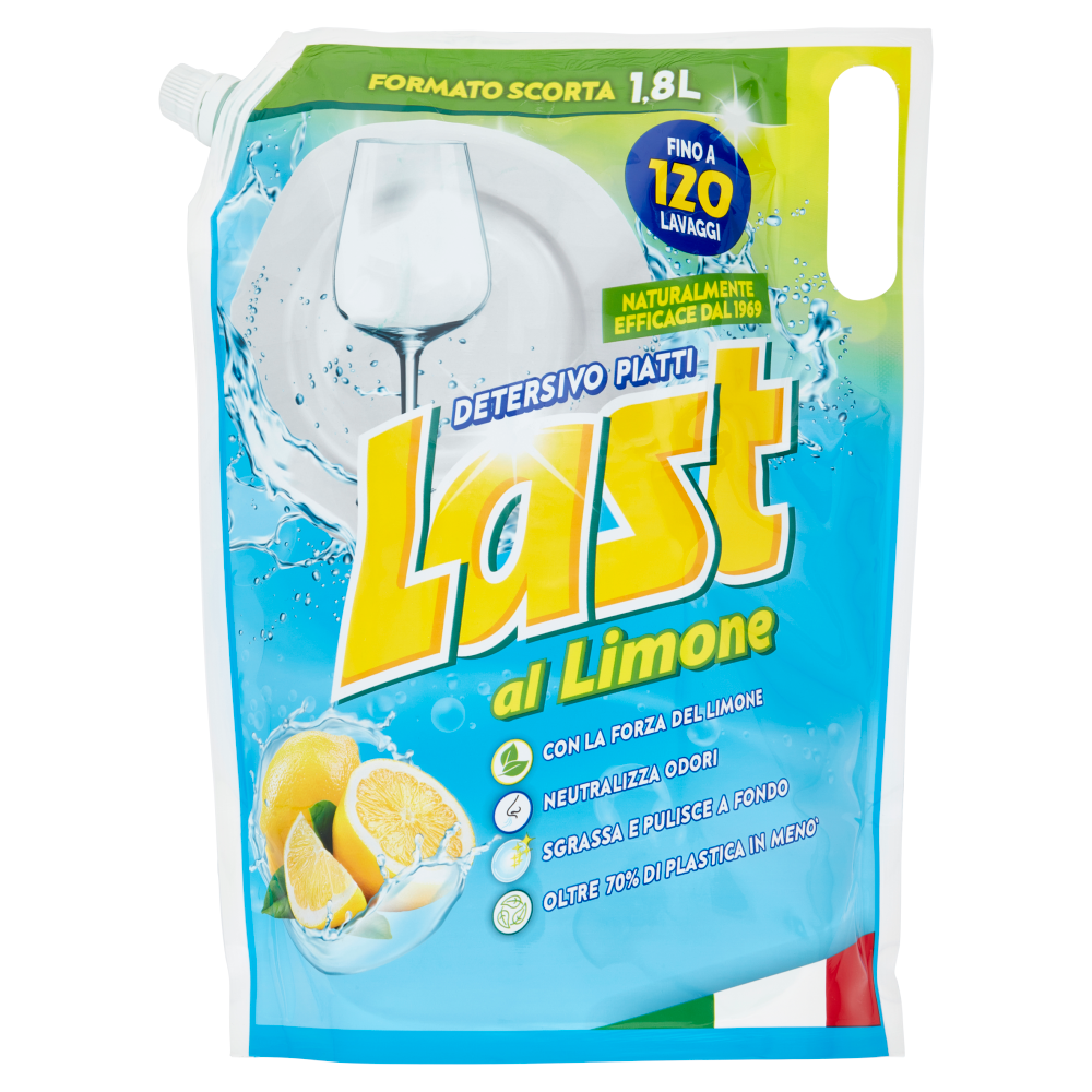 Last Detersivo Piatti Limone Ricarica Busta 1800ml	, , large