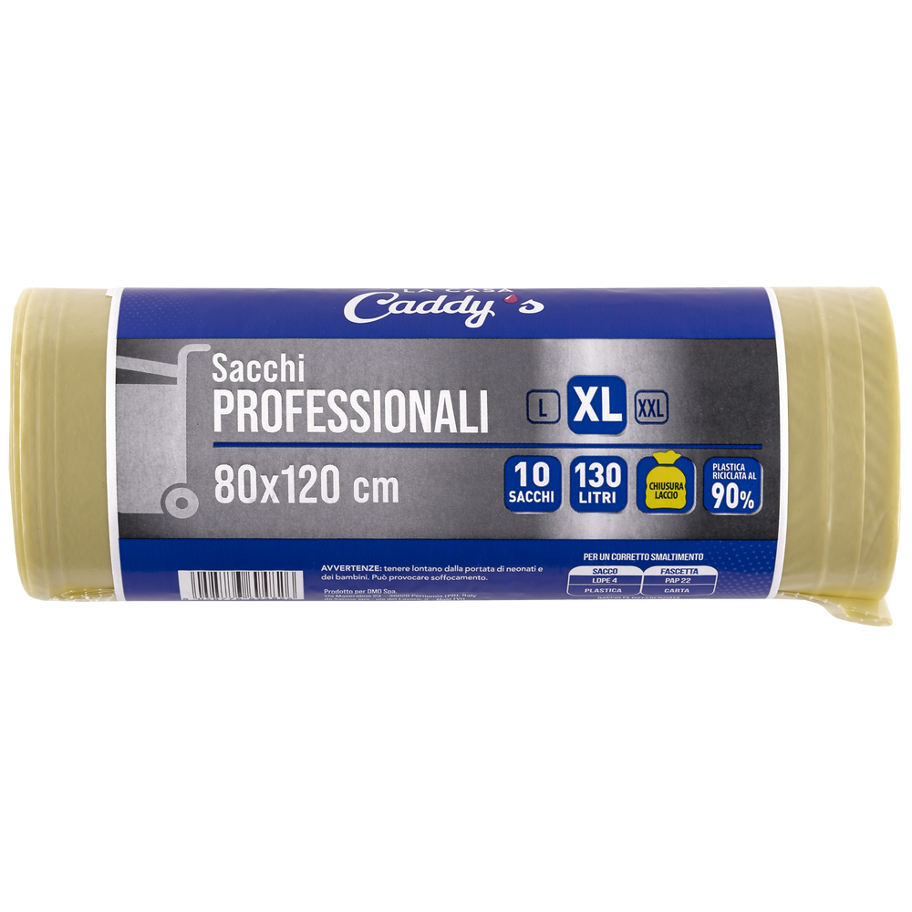 Caddy's Sacchi XL Giallo 80x120 10 Pezzi, , large