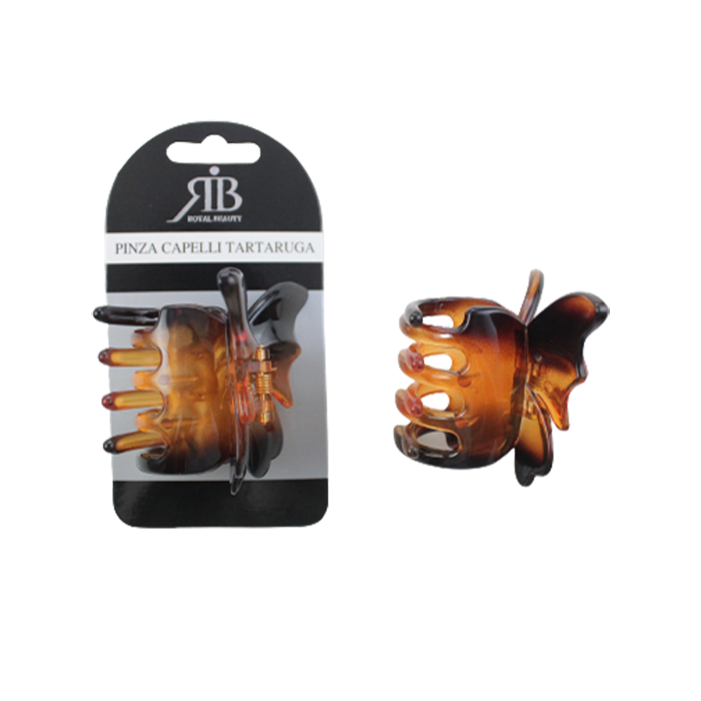 Royal Beauty Pinza Capelli Tartaruga 8 Cm, , large