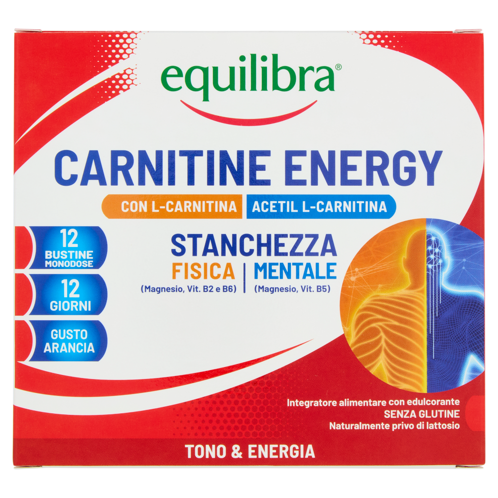 Equilibra Carnitine Energy 12 Bustine Monodose, , large