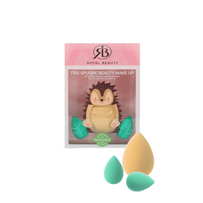 Royal Beauty Kit Beauty Blender Riccio 3 pezzi	