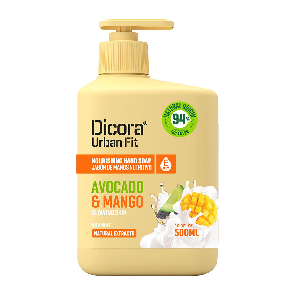 Dicora Urban Fit Sapone Liquido Mani Mango Avocado 500 ml, , large