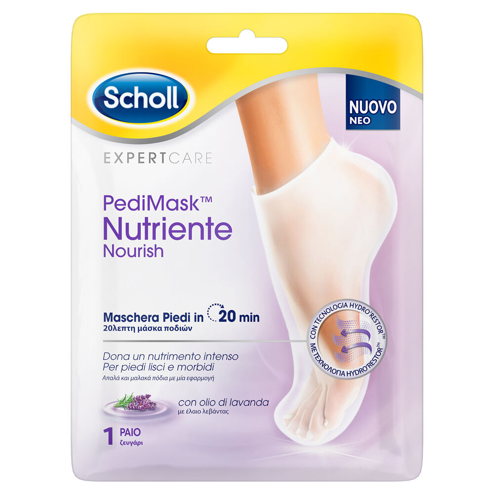 Scholl Pedimask Maschera Piedi Nutriente - Olio di Lavanda, , large