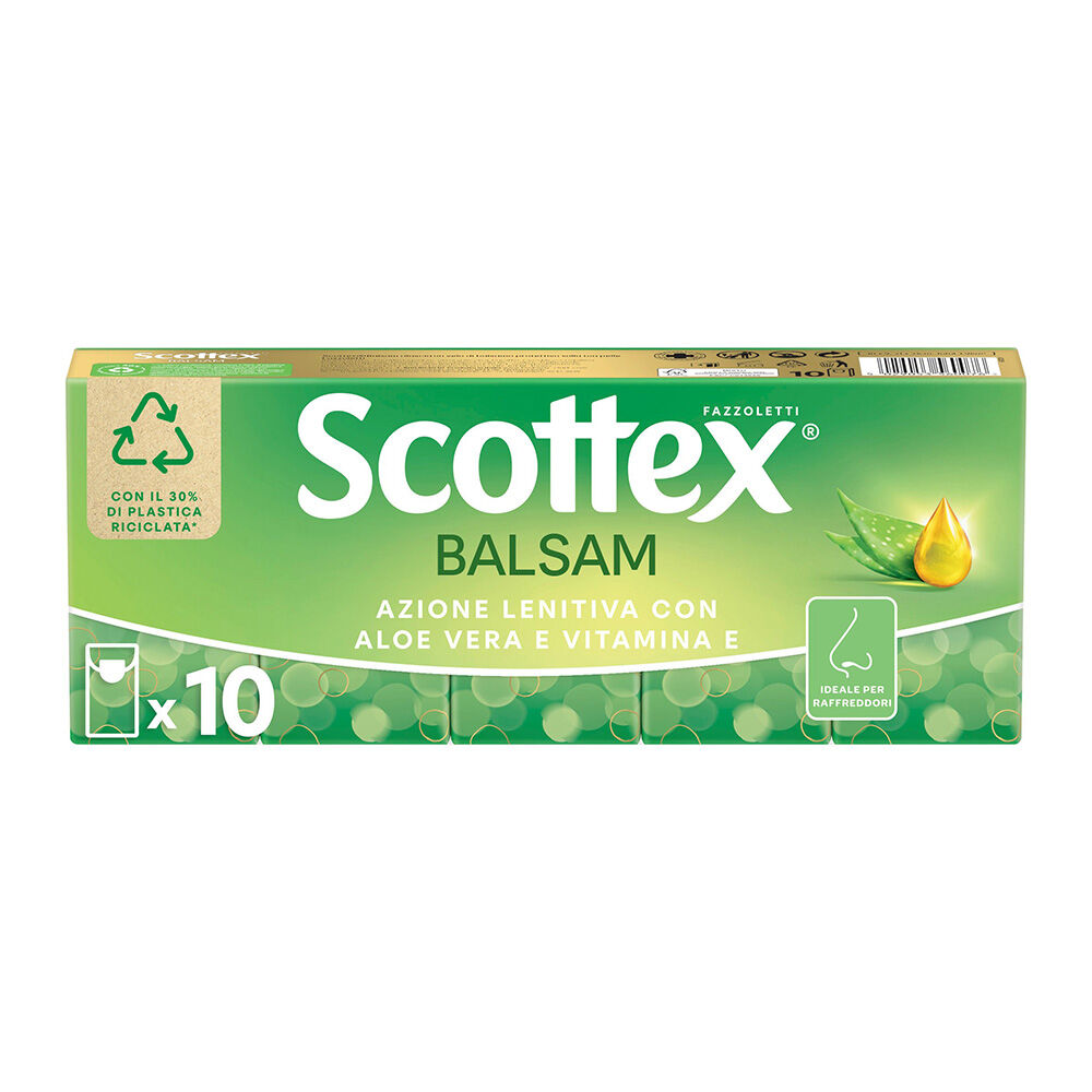 Scottex Balsam Fazzoletti Confezione da 10 Pacchetti, , large