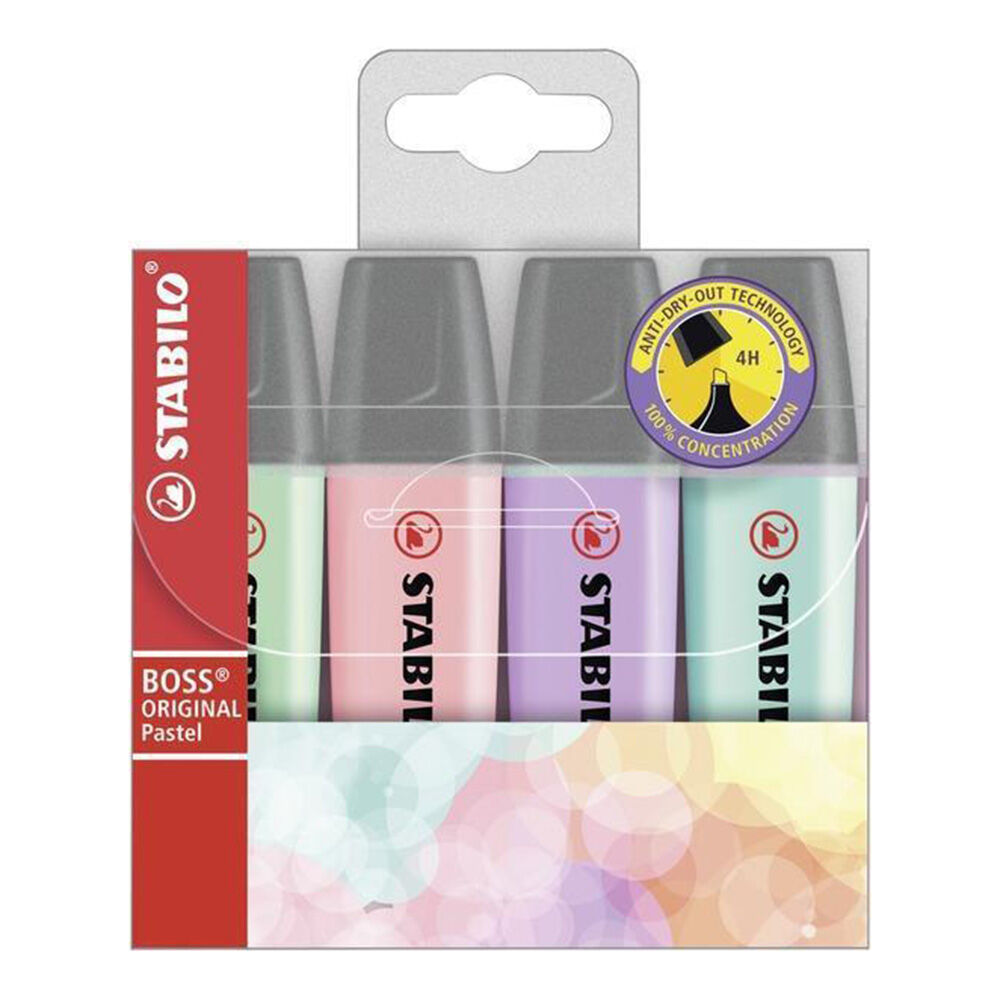 Stabilo Boss Original Pastel 4 Pezzi, , large