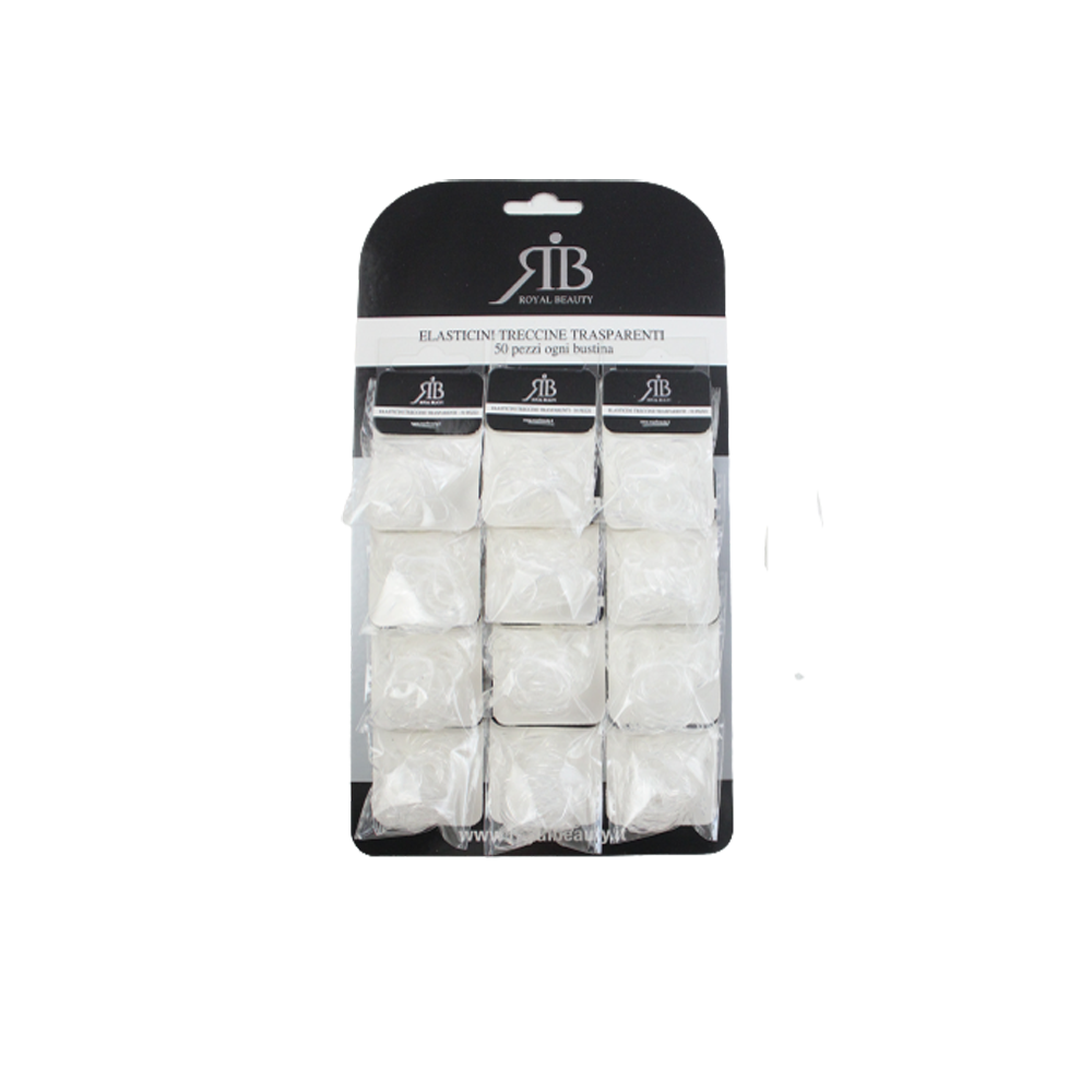 Royal Beauty Elastici Treccine Trasparenti 50 Pz - --image