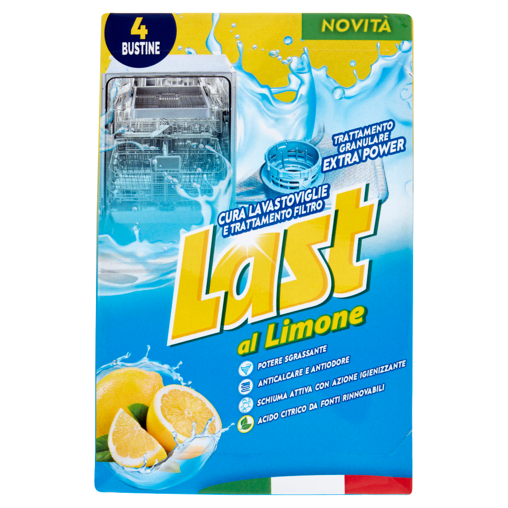 Last Cura Lavastoviglie e Trattamento Filtro al Limone 4 x 25 g, , large