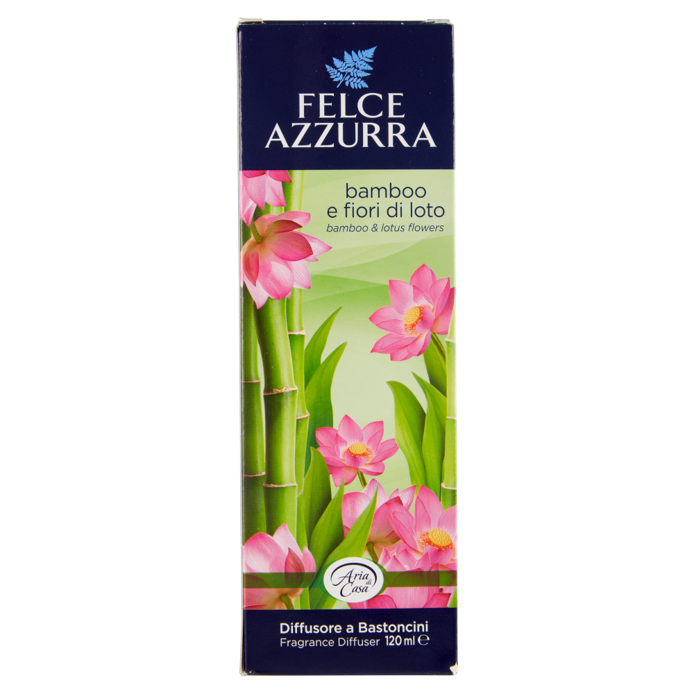Felce Azzurra Aria di Casa Bamboo e Fiori di Loto Diffusore a Bastoncini 120ml, , large
