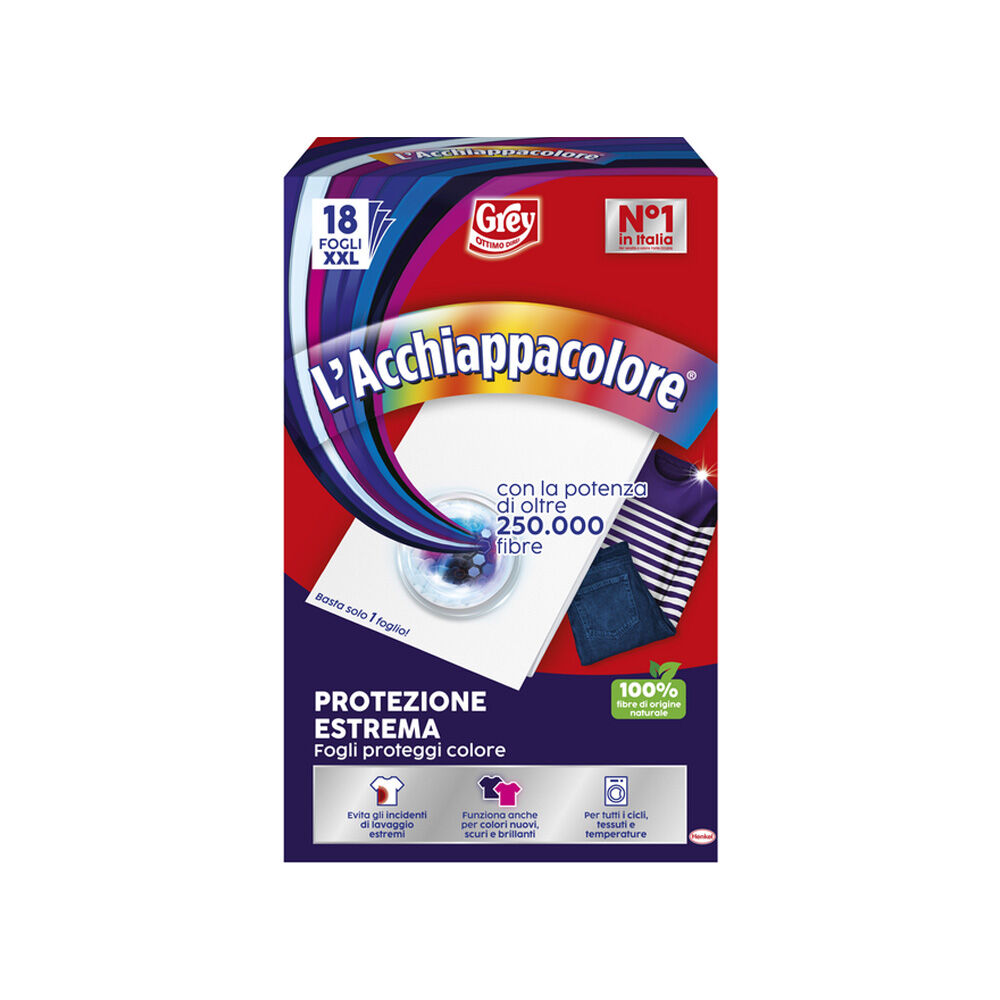 Grey L'Acchiappacolore Protezione Estrema 18 Fogli XXL	, , large
