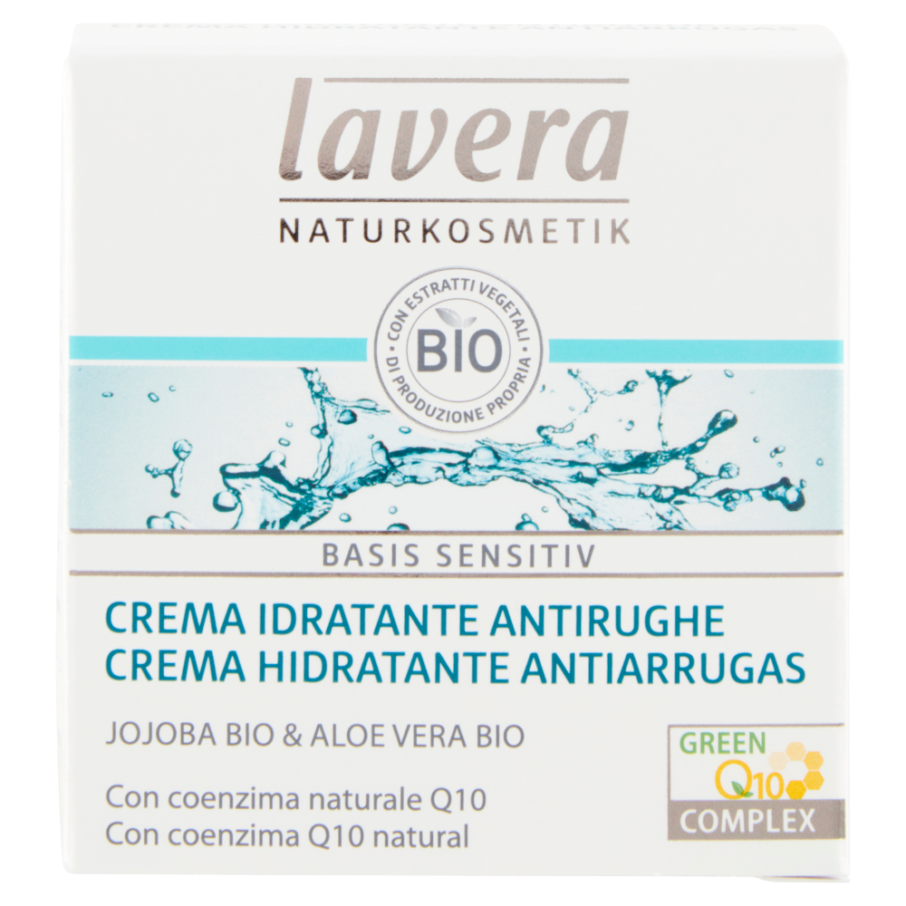 Lavera Basis Sensitiv Crema Idratante Antirughe Jojoba Bio & Aloe Vera Bio 50 ml, , large