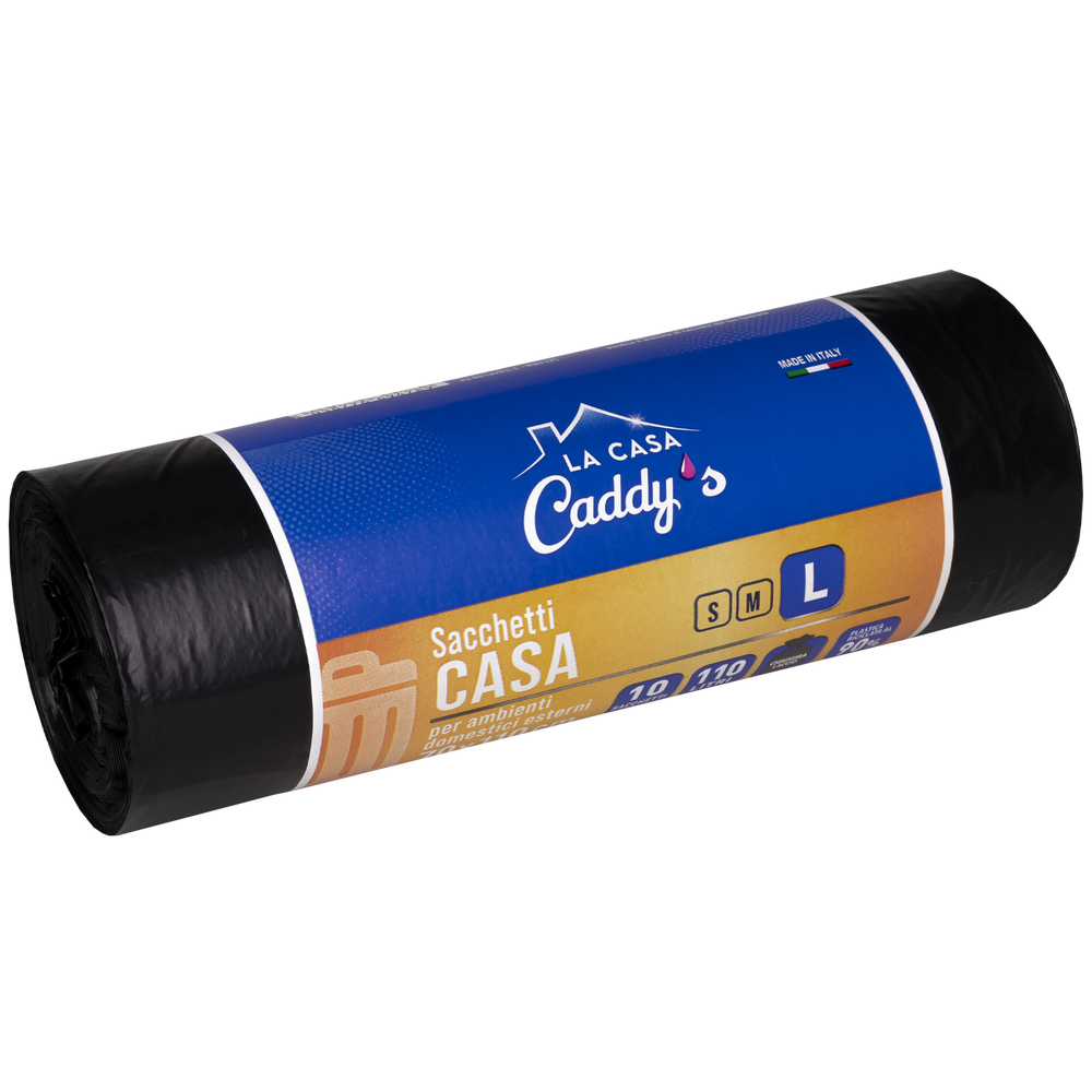 Caddy's Sacchetti L Nero 70x110 10 Pezzi, , large
