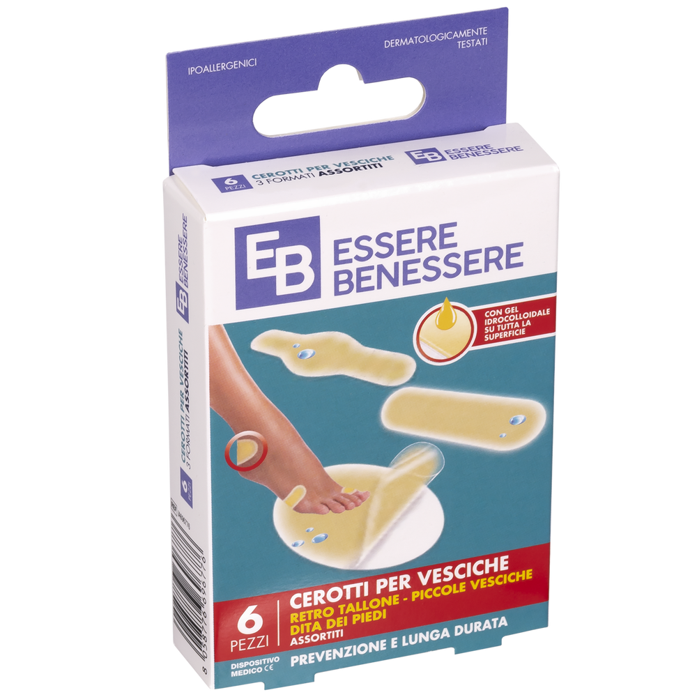 Essere Benessere Cerotti Vesciche 3 Formati 6pz, , large