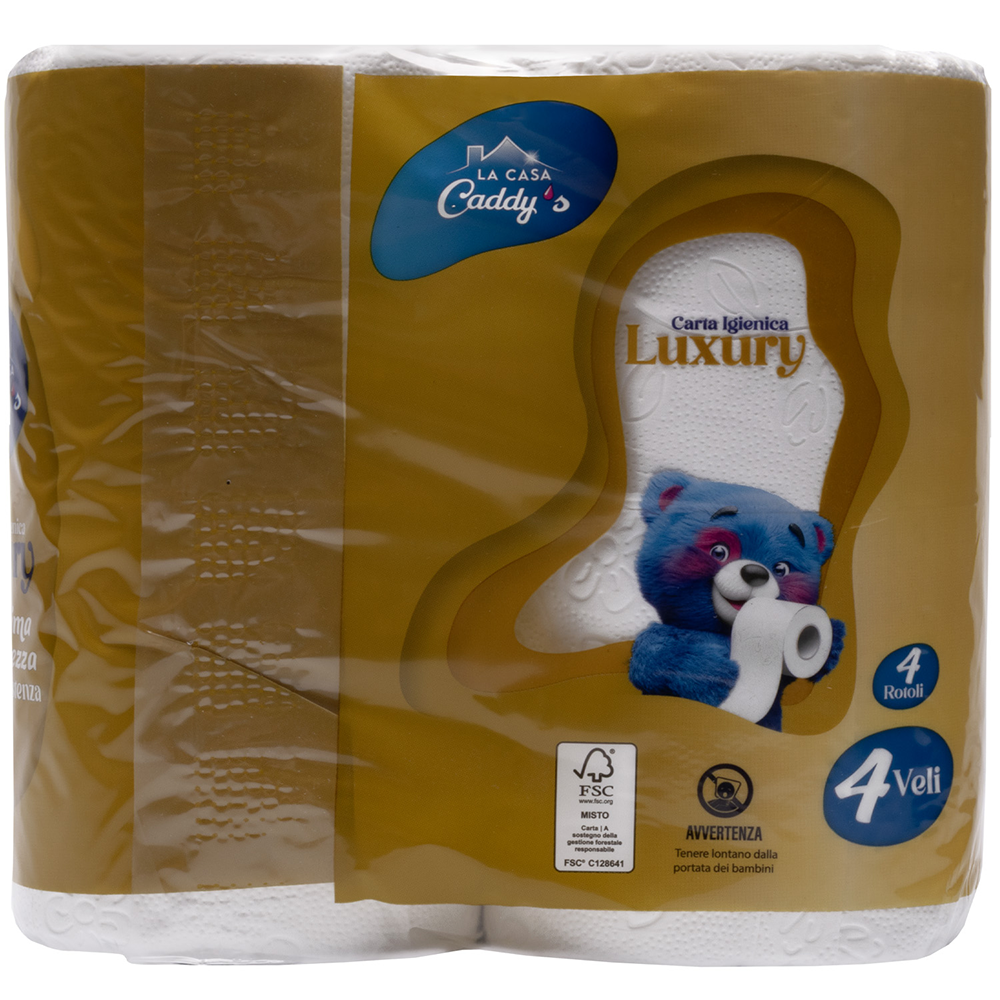 Caddy's Carta Igienica 4 Veli 4 Rotoli, , large