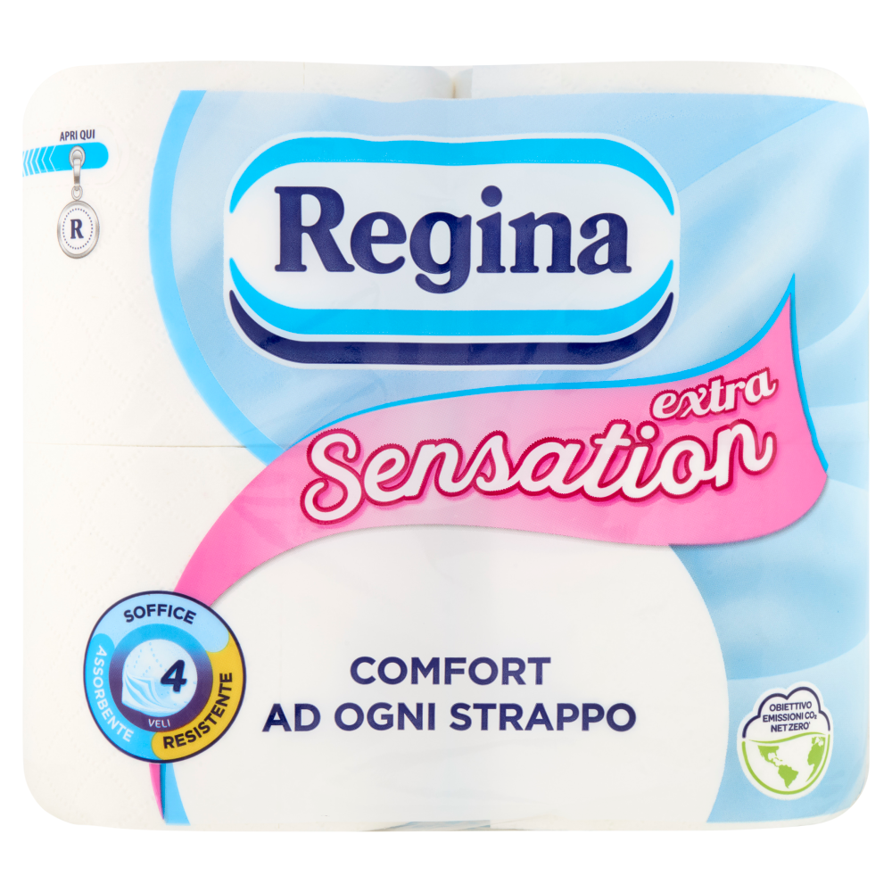 Regina Carta Igienica Sensation Extra 4 Rotoli, , large