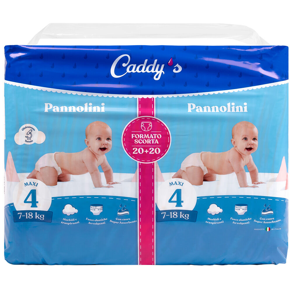 Caddy's Pannolini Maxi (7-18 Kg) 40 Pezzi, , large