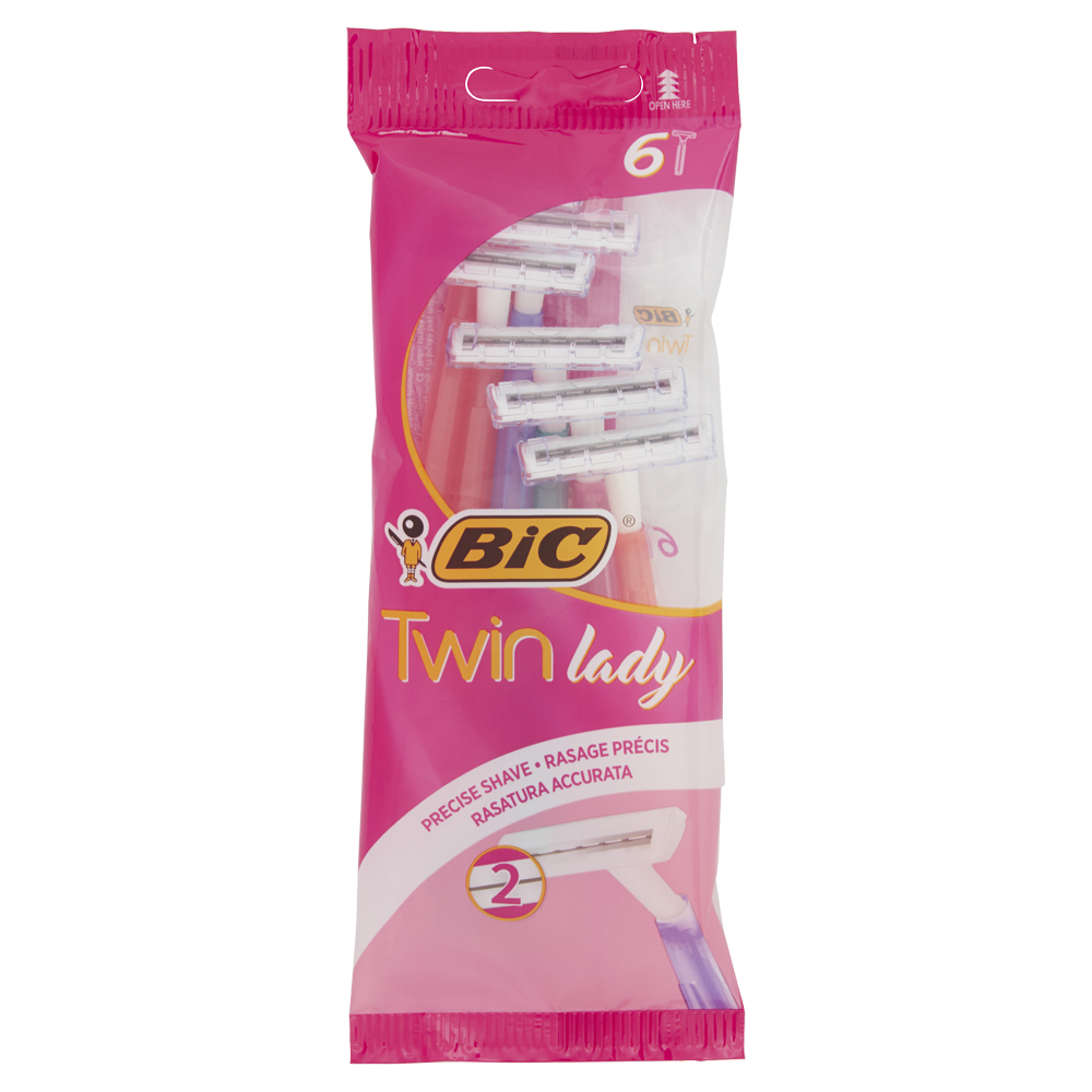 Bic Rasoio Twin Lady 6 Pezzi, , large