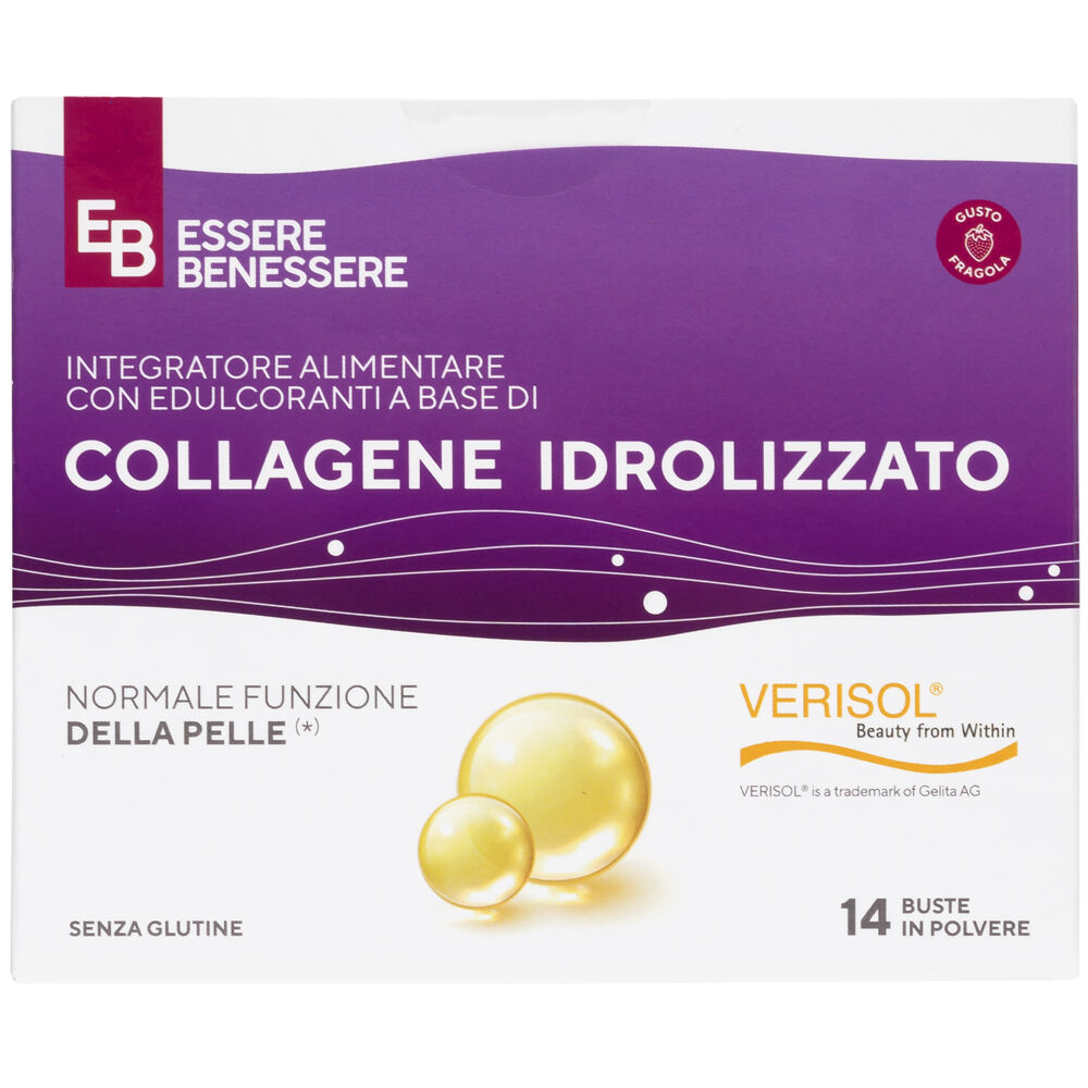 Essere Benessere Integratore Collagene Gusto Fragola 14 Bustine , , large