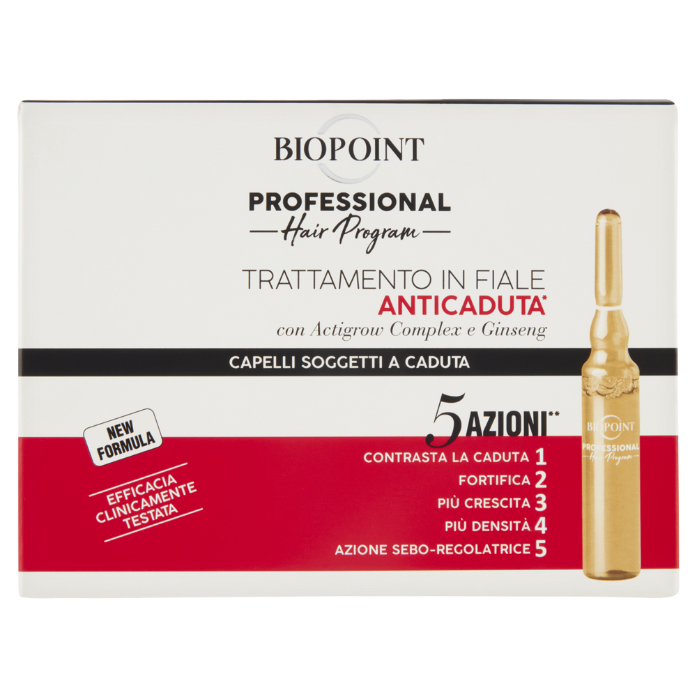 Biopoint Professional Hair Program Trattamento in Fiale Anticaduta 10 Pezzi - -