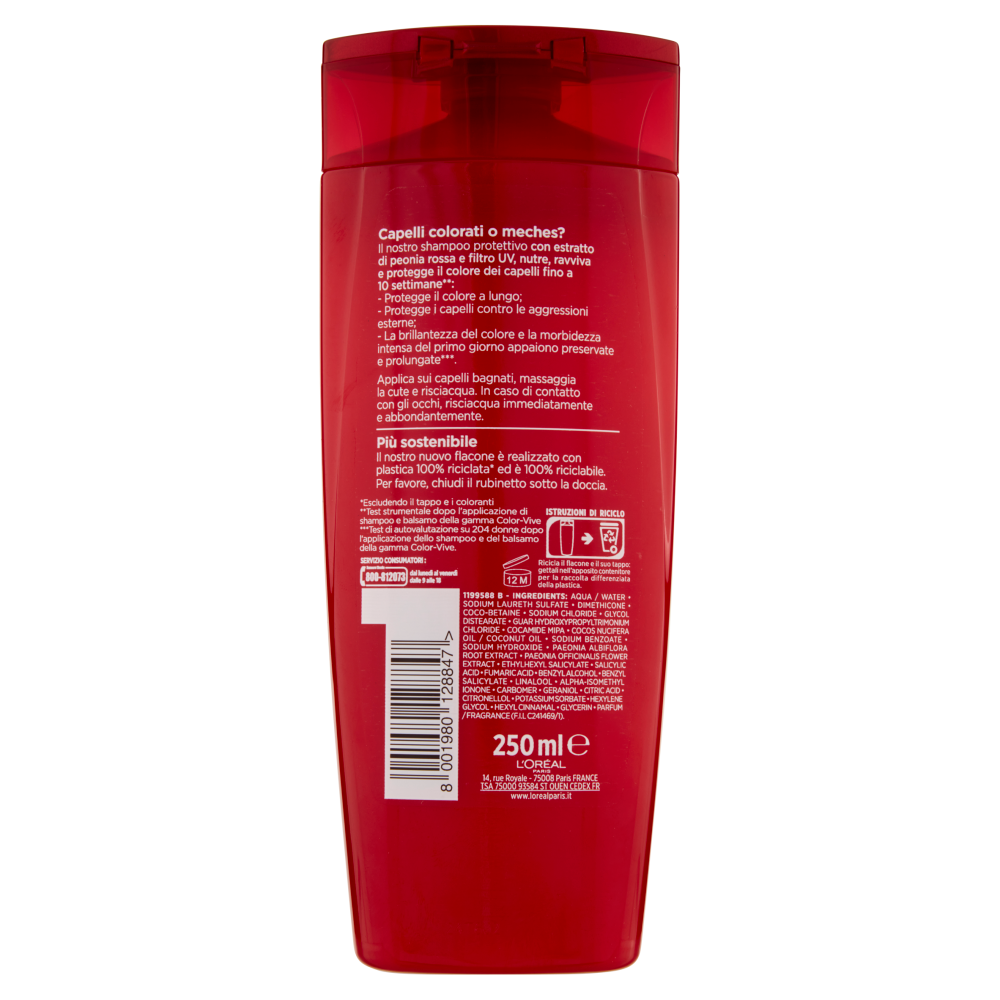 Elvive Color-Vive Shampoo  Protezione Colore 250 ml, , large