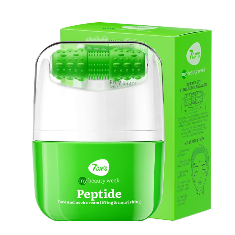 7Days Crema Viso Peptidi con Massaggiatore Eeffetto Lifting e Idratante 40 ml, , large