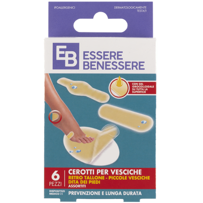 Essere Benessere Cerotti Vesciche 3 Formati 6pz