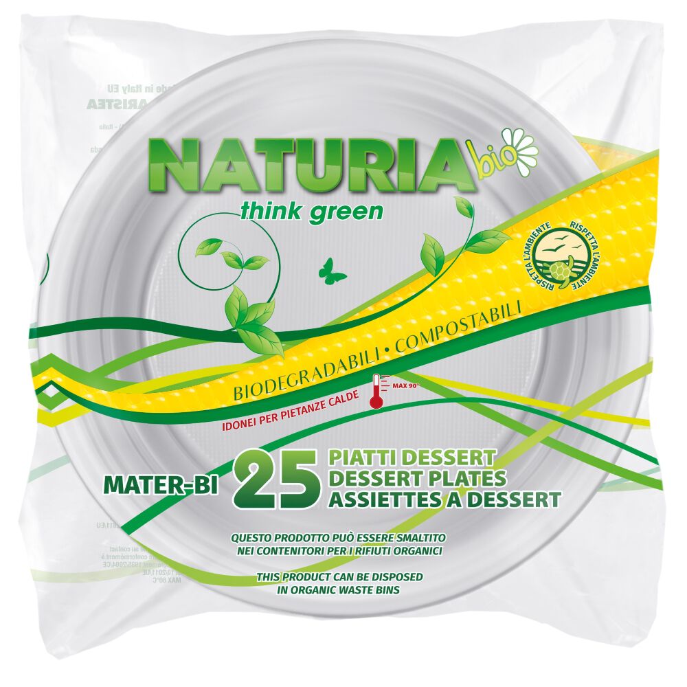 Aristea Natura Bio Piatti Dessert 25 Pezzi , , large