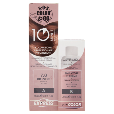 Alama SOS Colorazione Permanente e Rivelatore in Crema 7.0 Biondo 90ml