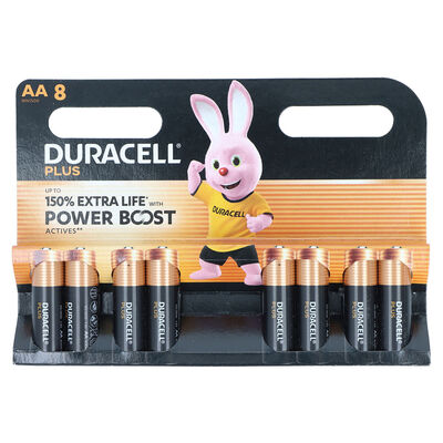 Duracell Plus Powerboost Batterie Alcaline AA 8 Pezzi